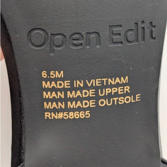 Open Edit Taytum Ankle Strap Sandal Women's Silver Metallic Size US6.5M EU37 - Picture 9 of 12